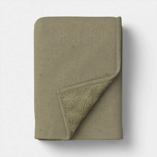Gauze Throw with Cozy Reverse Green - Threshold™