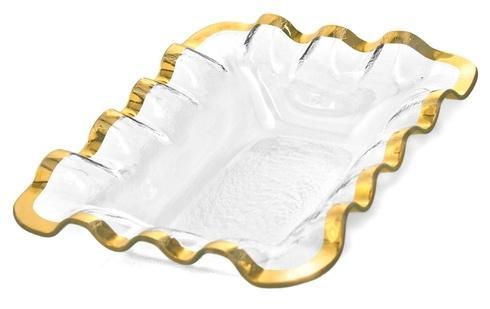 Annieglass ~ Ruffle ~ 10 3/4 x 13 1/2' bread basket, Price $216.00 in Tupelo, MS from Elizabeth Clair's