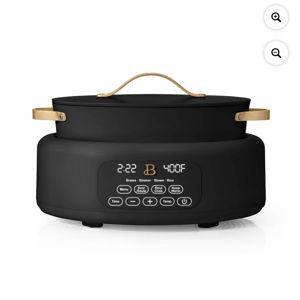 Beautiful 10 in 1, 6 Qt Electric Multi-Cooker, Black Sesame by Drew Barrymore