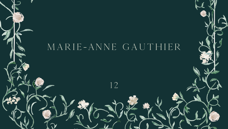 Mirto | Dark Emerald | Zola Wedding Place Cards