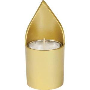 Yahrzeit Memorial Candle Holder by Yair Emanuel - Gold or Silver