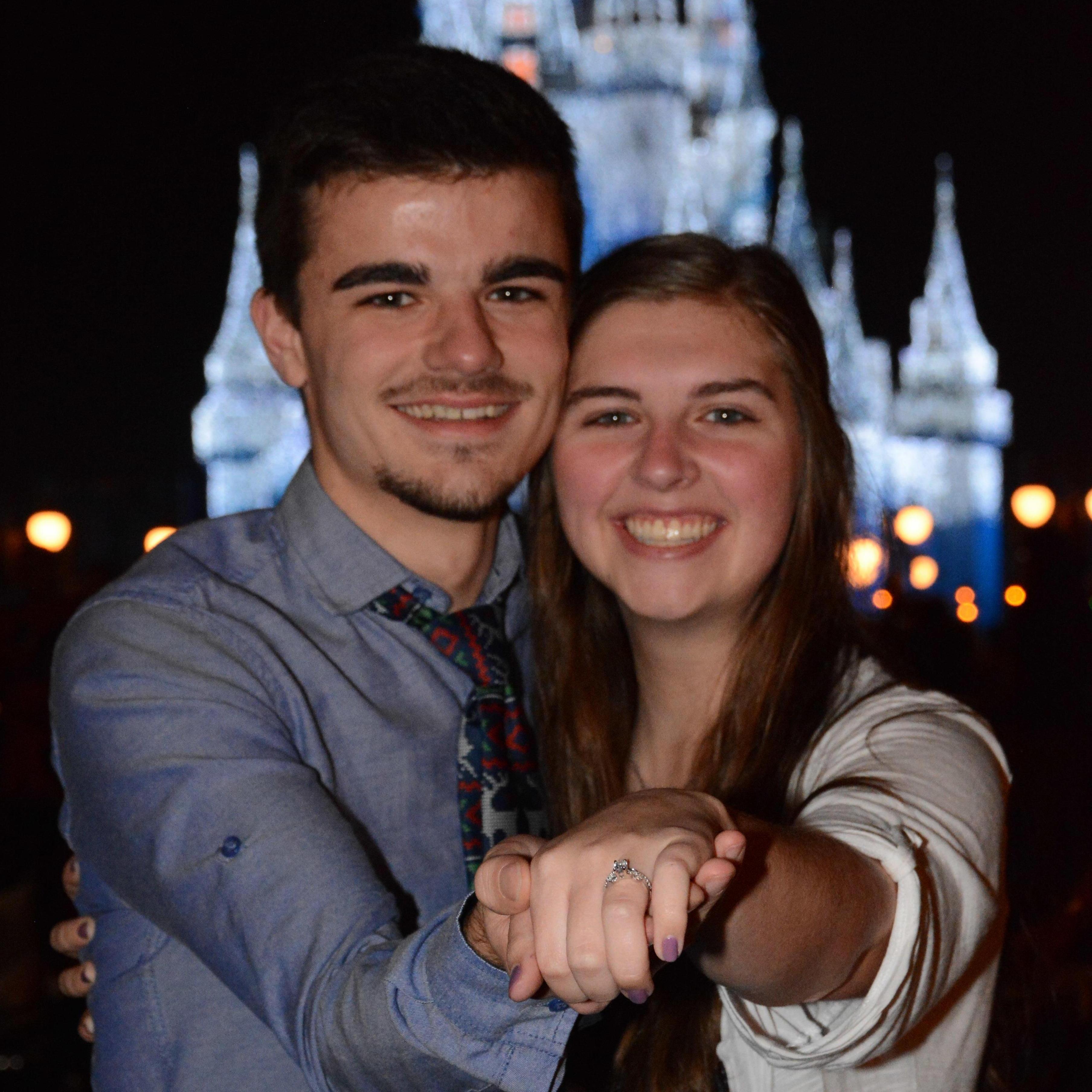 Minutes after he proposed! :)