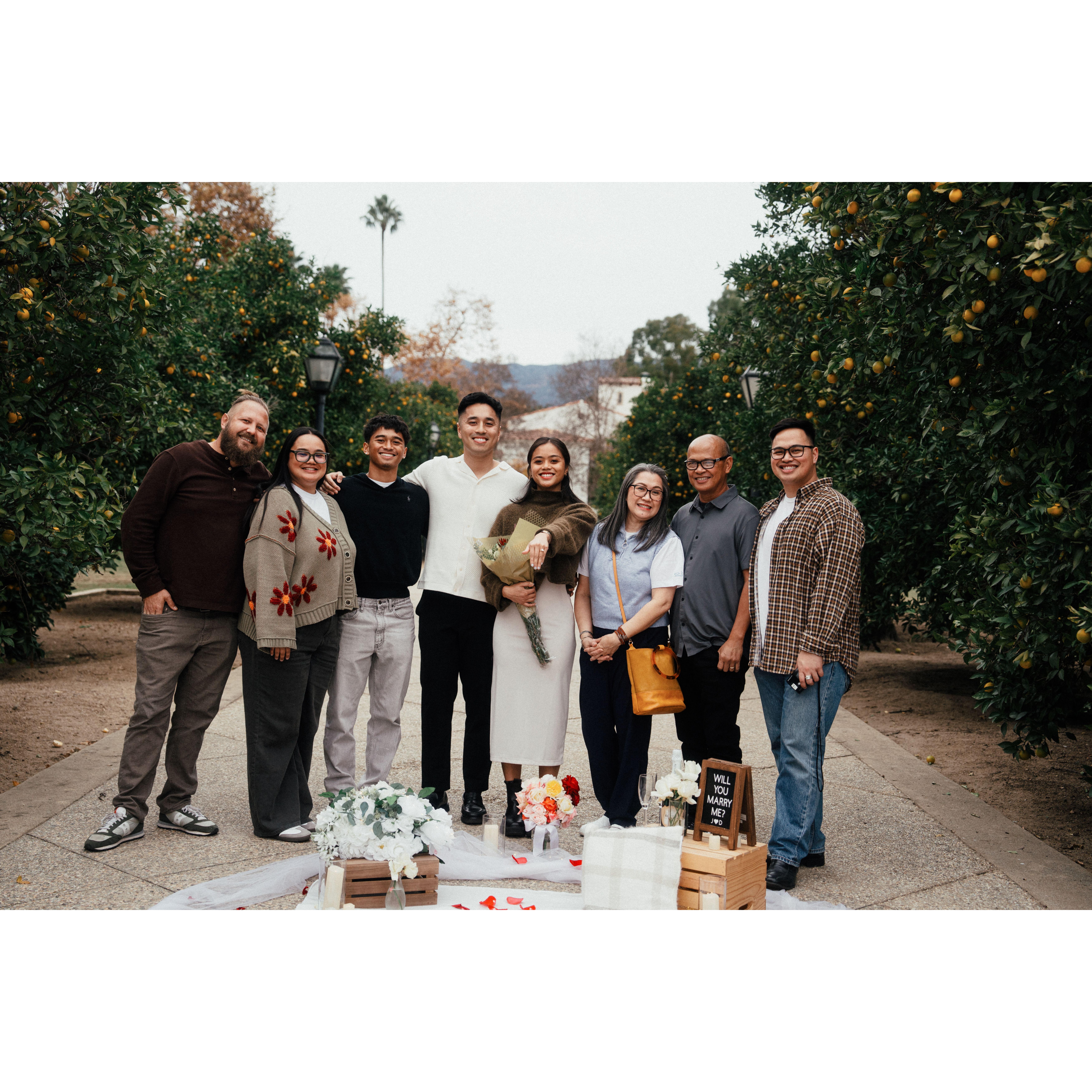 With Family of the Bride
