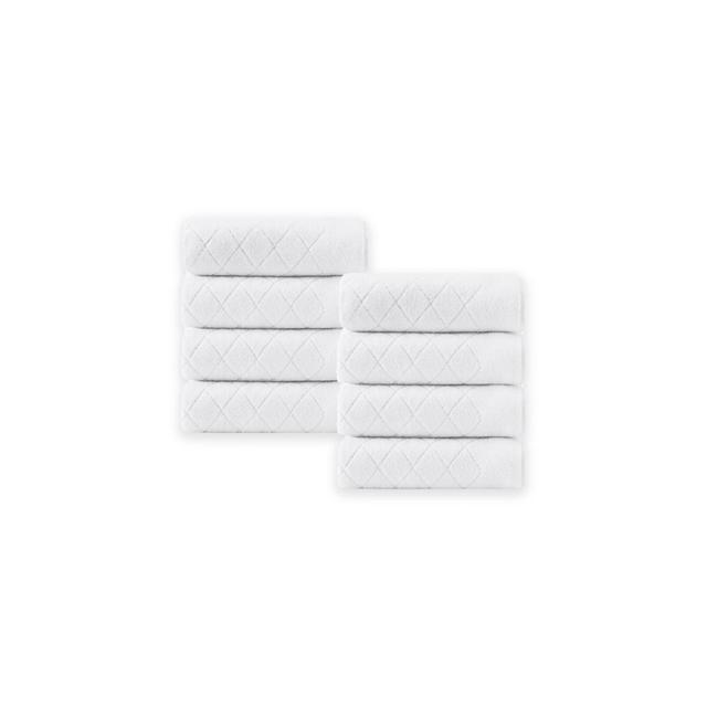 Enchante Home® Gracious 8-Piece Turkish Cotton Wash Towel Set in White