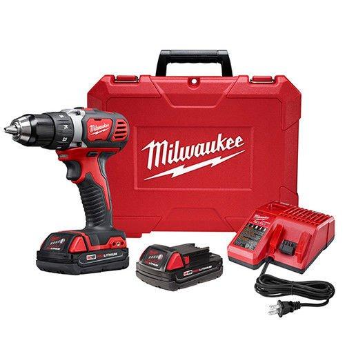 Milwaukee Cordless Drill/Driver Kit, 18 V