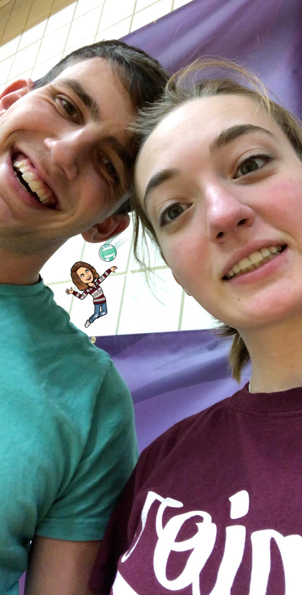 Cale and I did intermural volleyball together with our friends at UNW!