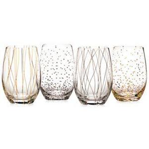 Mikasa - Cheers Party Stemless Wine Glasses, Set of 4 - A Macy's Exclusive