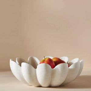 Ruffle Marble Decorative Bowl