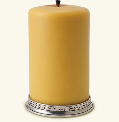 Match Pewter - 4" Pillar Candle Base