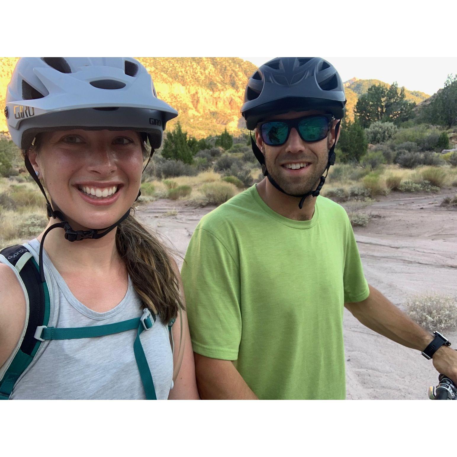 Springdale UT, on a single track bike ride