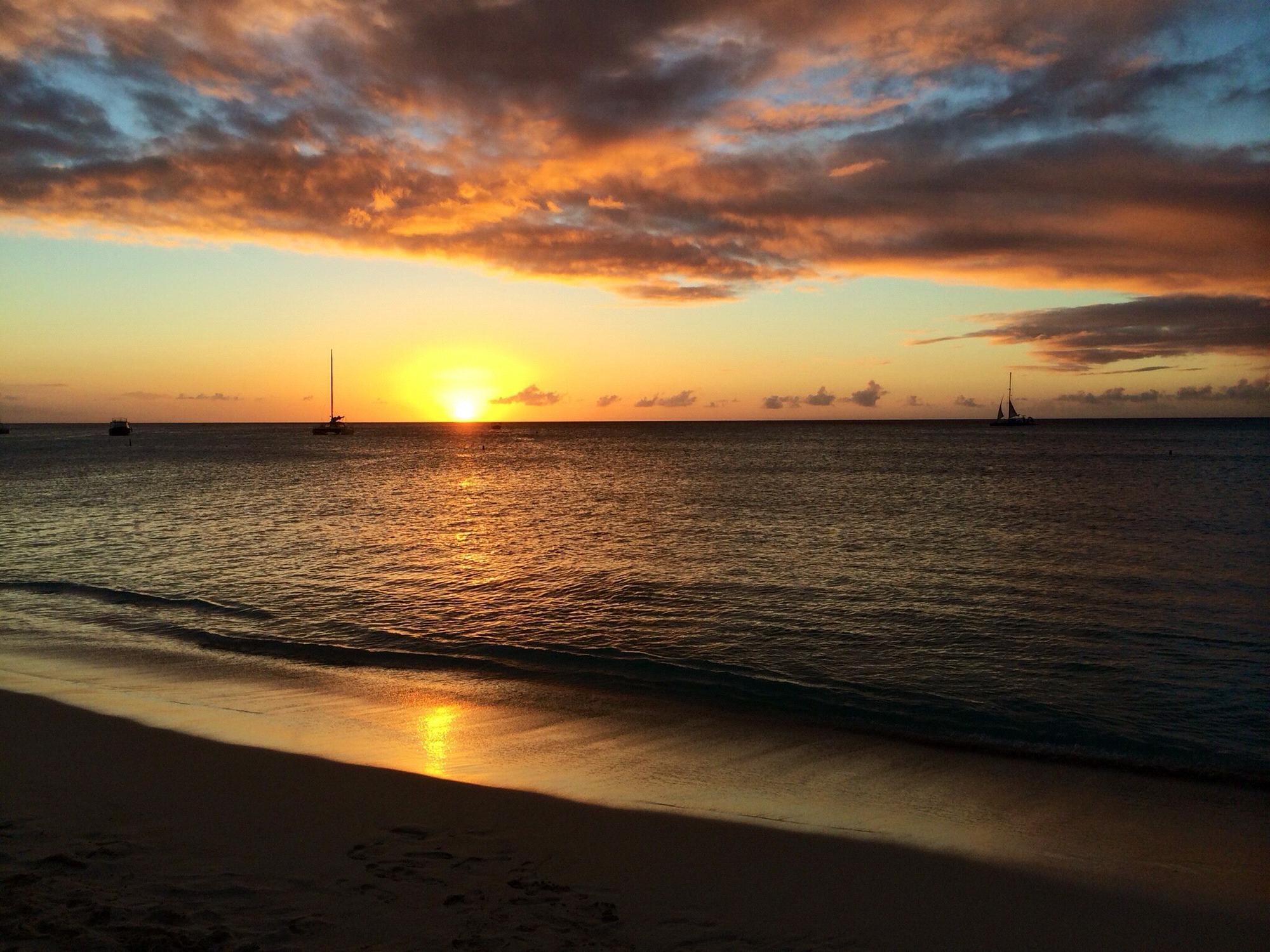 Our breath taking sunset view in Aruba
