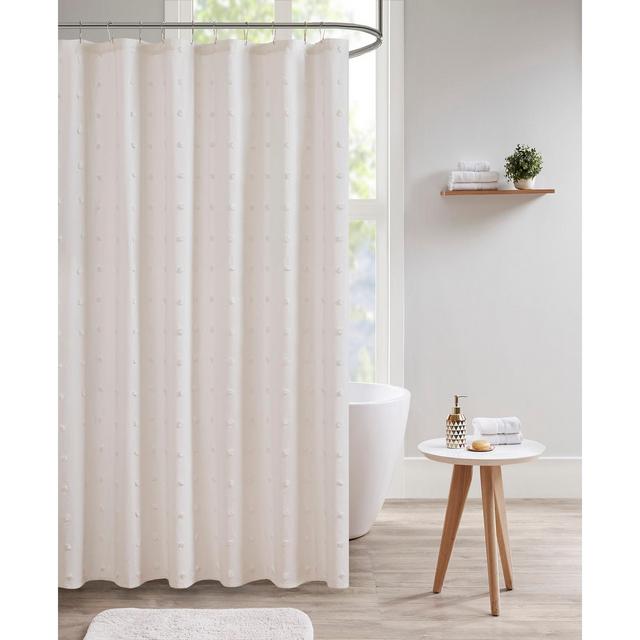 Urban Habitat Brooklyn 70" x 72" Cotton Pom Pom Shower Curtain