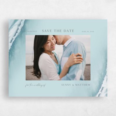 Iceberg, Blue Wedding Save the Date - Clearwater Photo