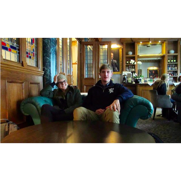 This is the first photo ever taken of us in 2014 by our friend Jill. We will be staying in the same hotel in London when we go on our honeymoon!