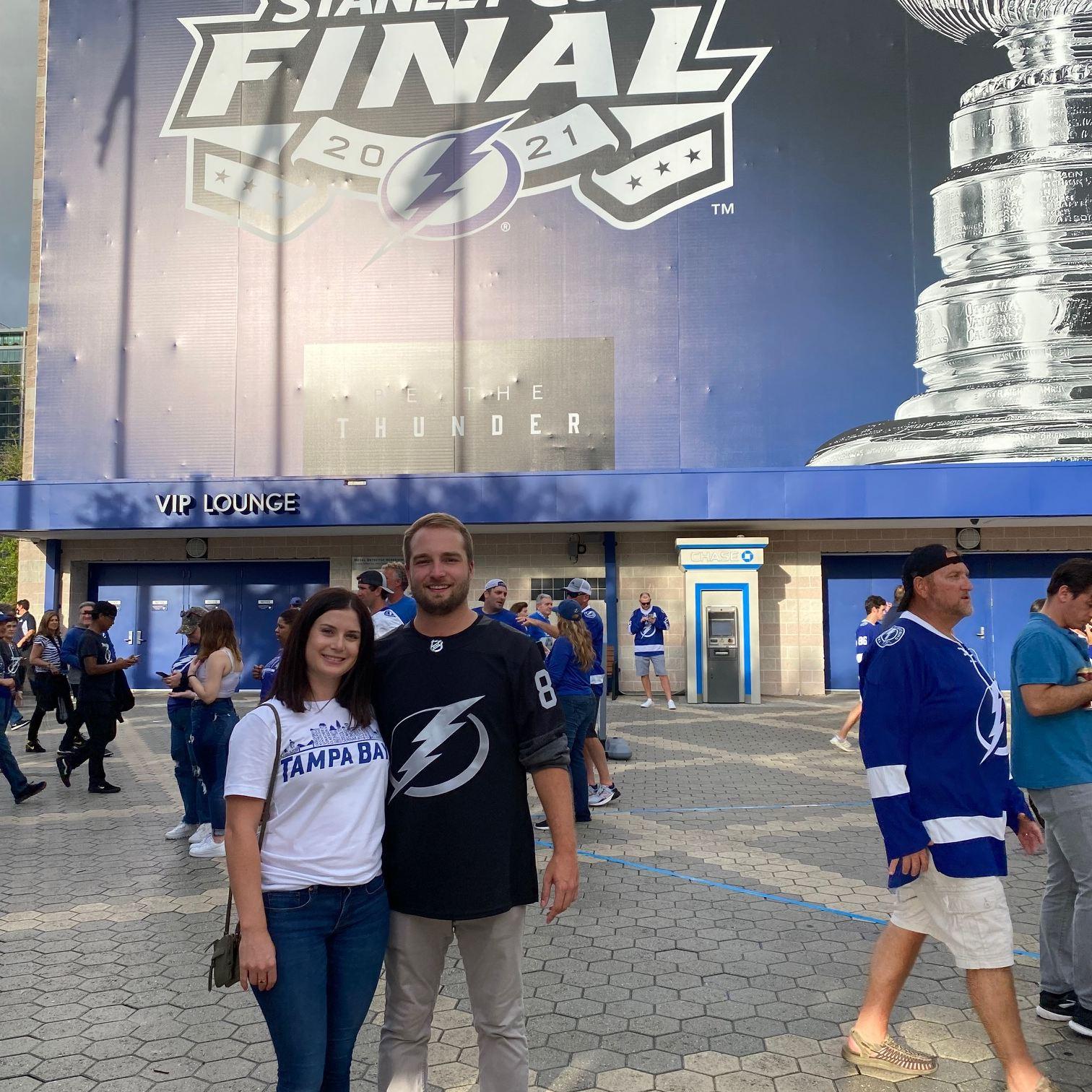 We've also cheered our teams on to four championships together. Go Bolts (x2), Braves, and Dawgs! Better luck next year, Auburn.