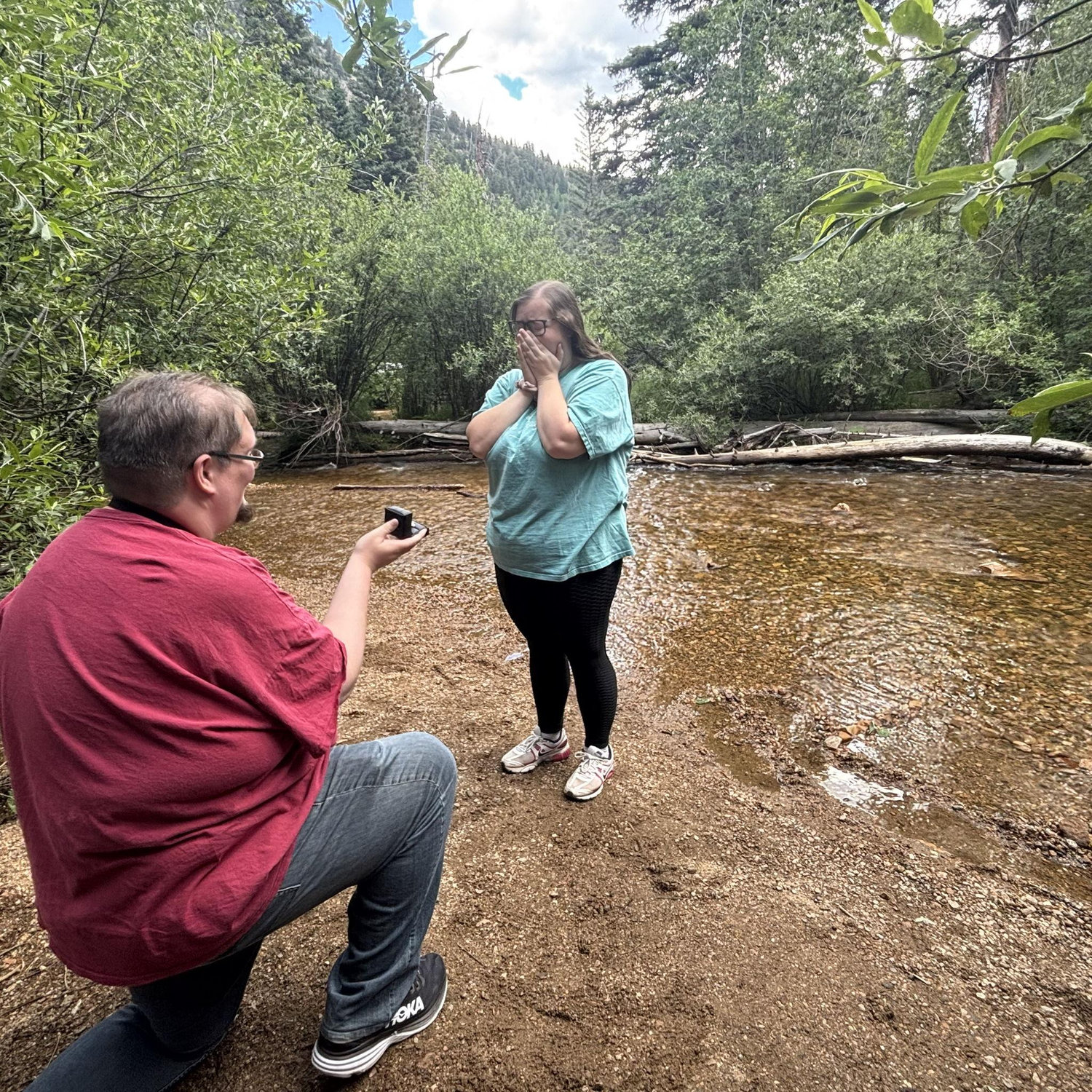 Our engagement in beautiful Rocky Mountain National Park