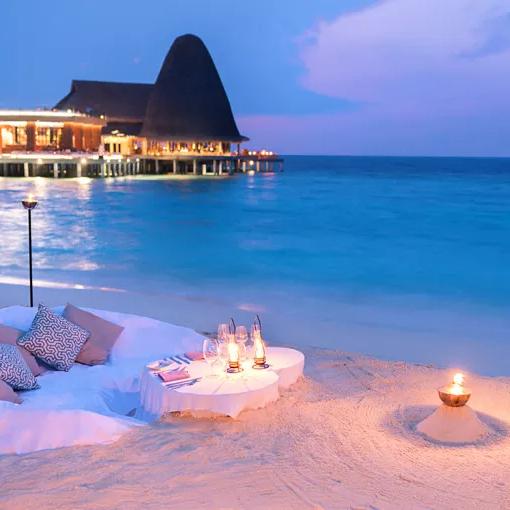 Romantic Sunset Dinner in The Maldives