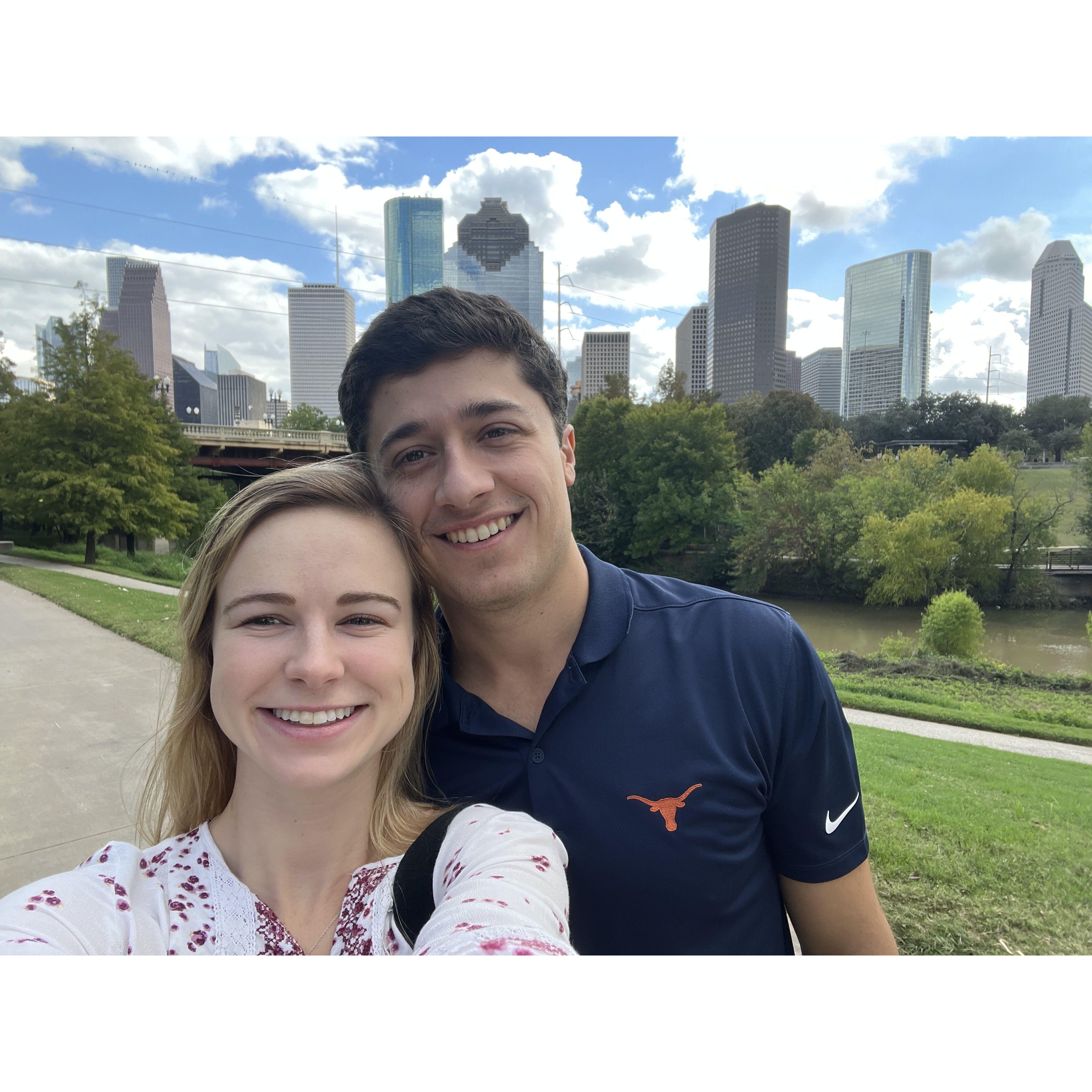 Showing Michael around H-Town