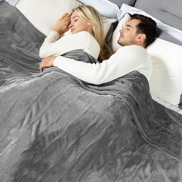 [NEW] WOOMER Twin Size 62"x 84" Electric Heated Throw Blanket for Fast Heating, 10 Heating Levels & 0.5-12H Auto Off, Over-Heat Protect, ETL Certification, Home Use & Machine Washable,100% Soft Velvet