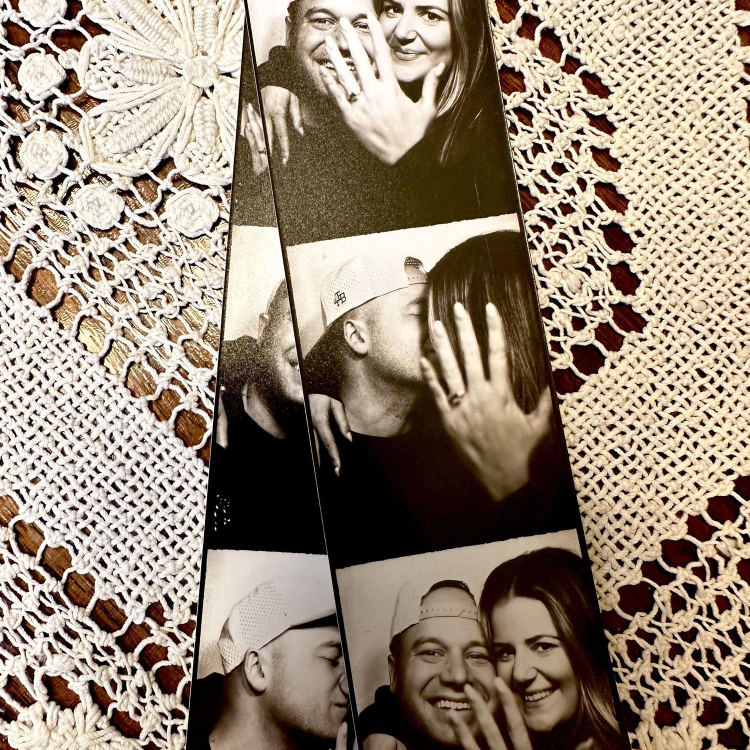 The morning after we got engaged when Madeleine forced Jay to travel into Manhattan and find a vintage photo booth...