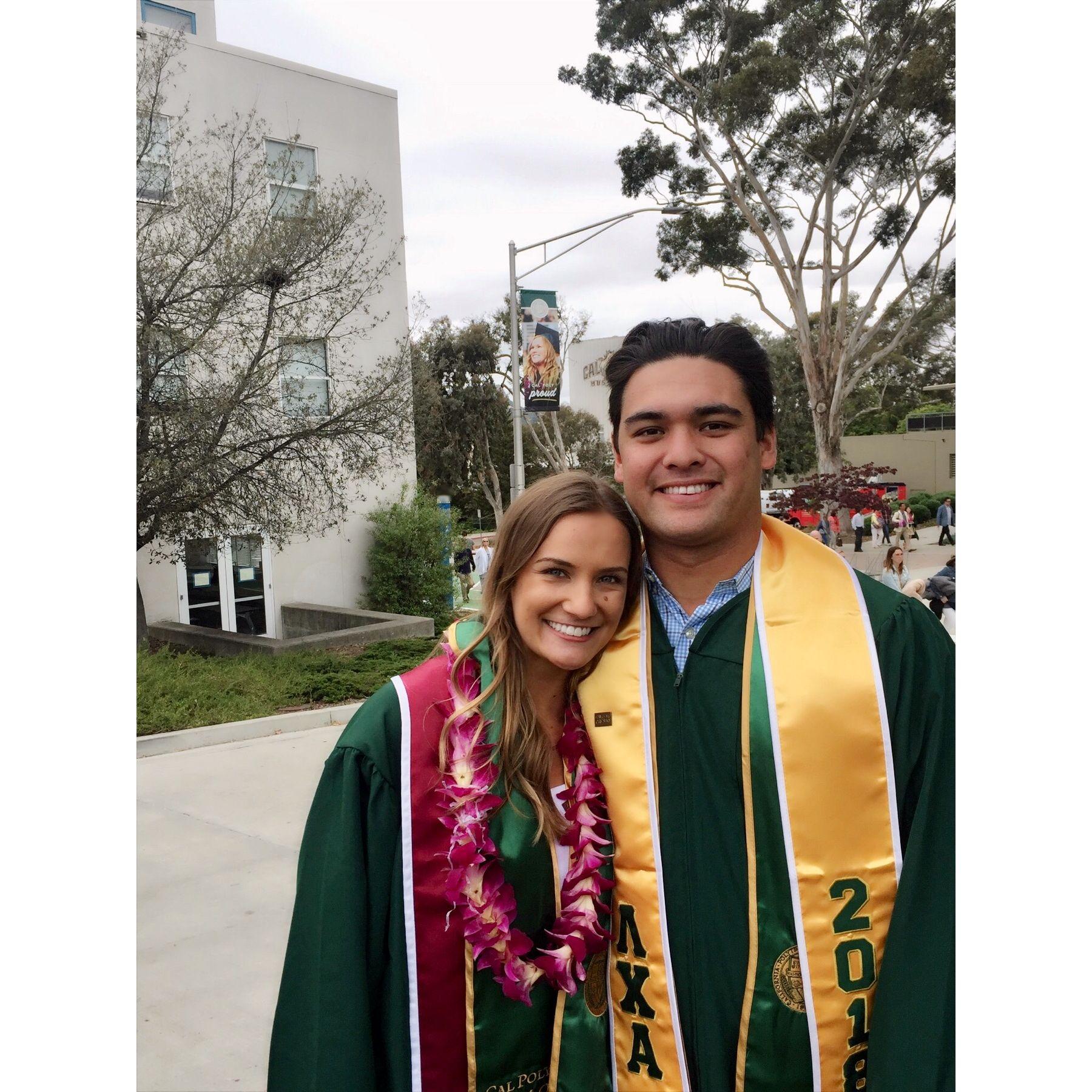 College graduation! We did it! The first time our families met