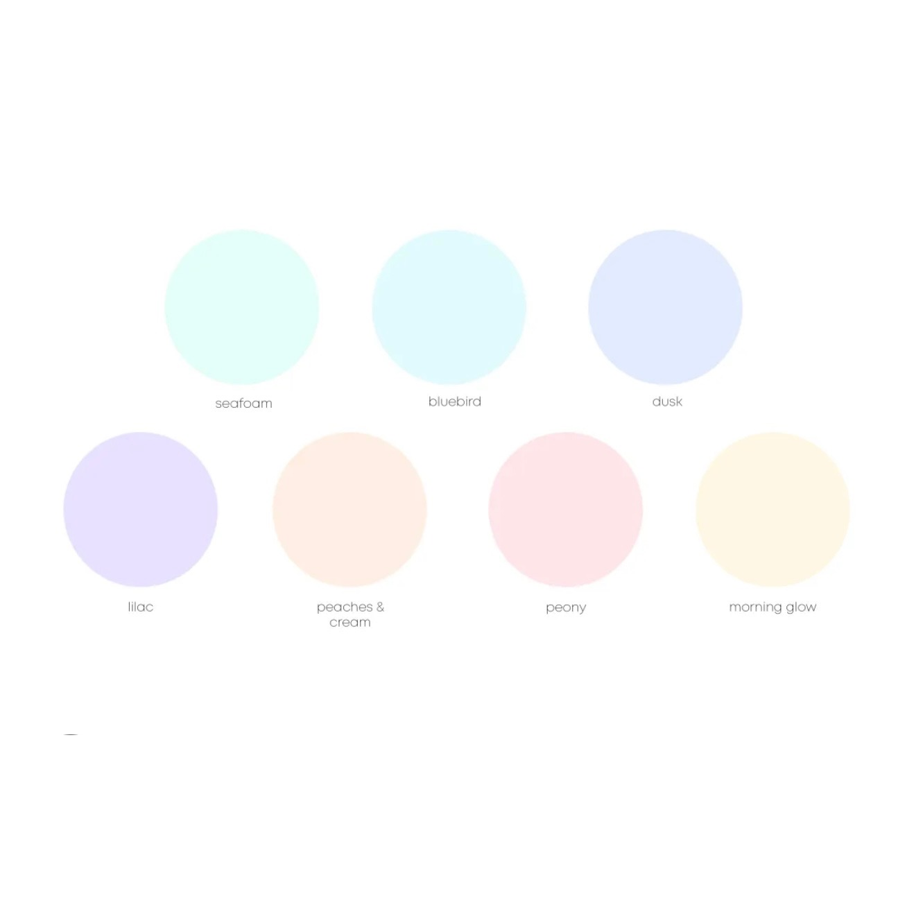 Acceptable color palette for ladies dresses