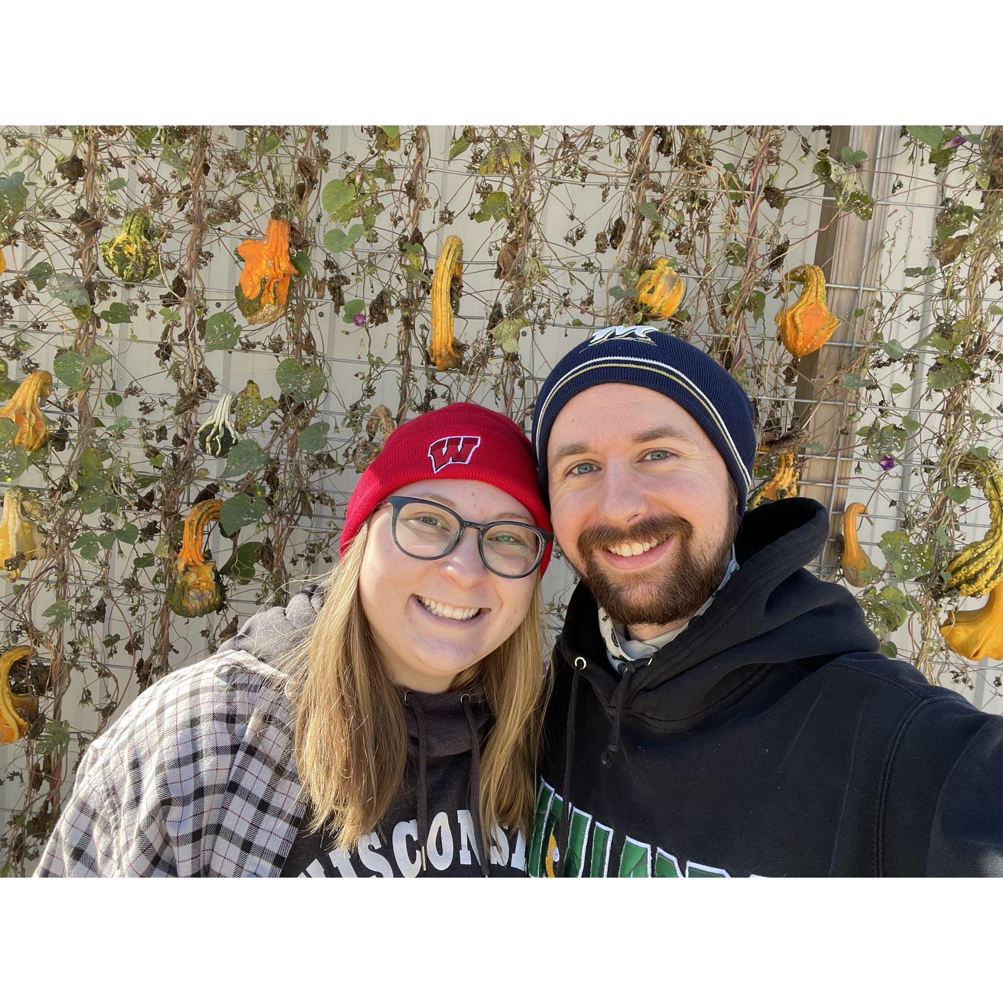 Creating traditions... our second year of October pumpkin picking!