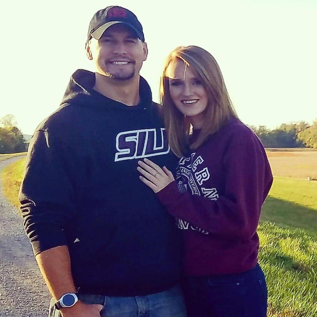 College Sweethearts. We both started school at Eastern Illinois University and transferred to Southern Illinois University.