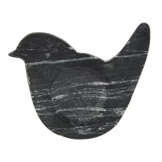 Bird Black Marble Spoon Rest - Foreside Home & Garden