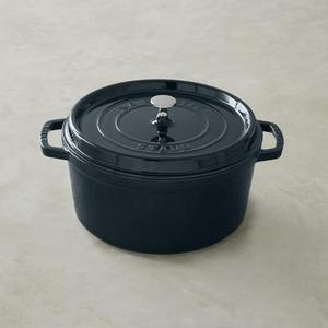 Staub Cast-Iron Round Oven, 7-Qt., La Mer