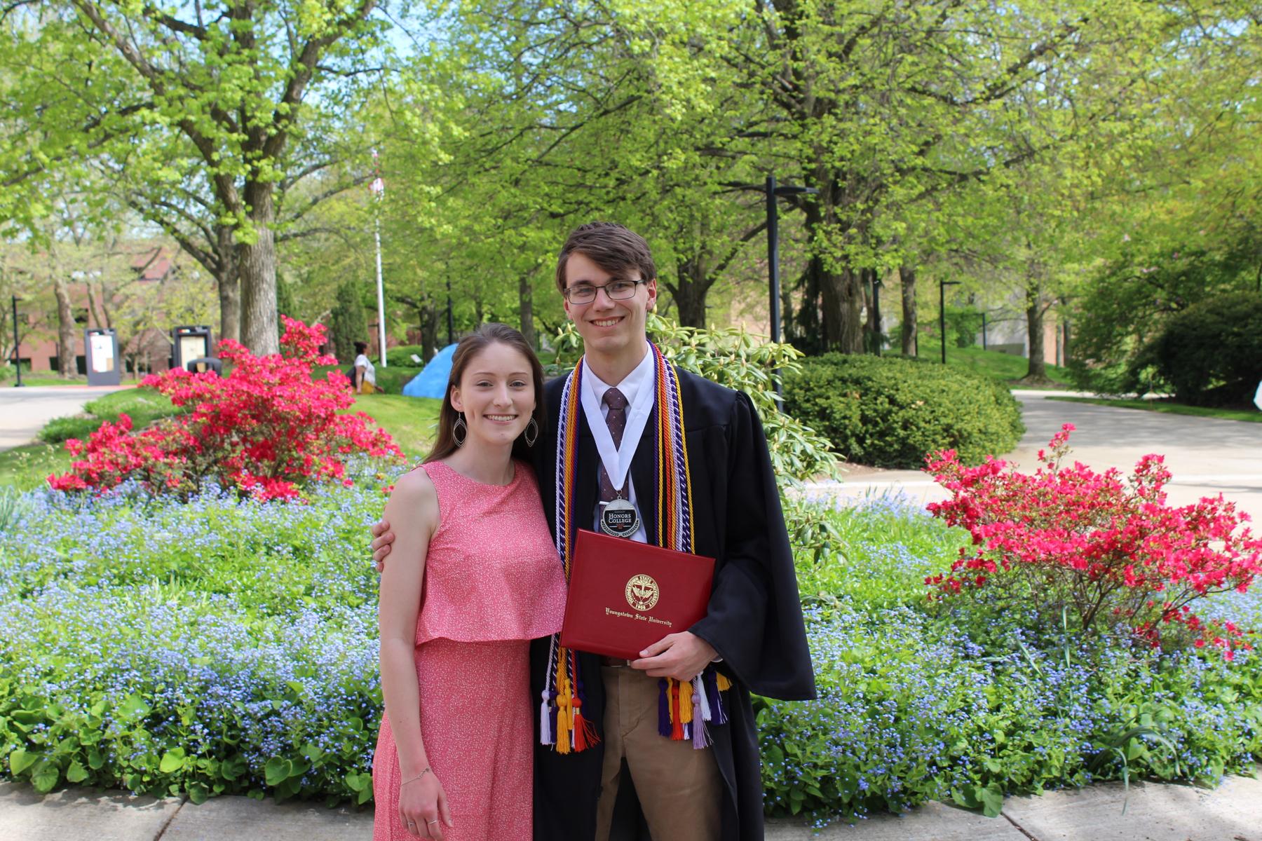Sean's graduation from Youngstown State University in May 2023.