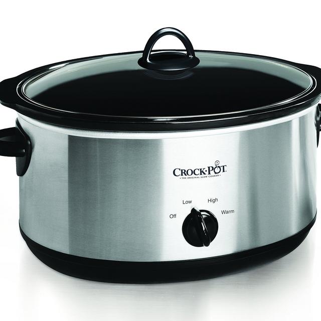 Crock-pot Oval Manual Slow Cooker, 8 quart, Stainless Steel (SCV800-S)