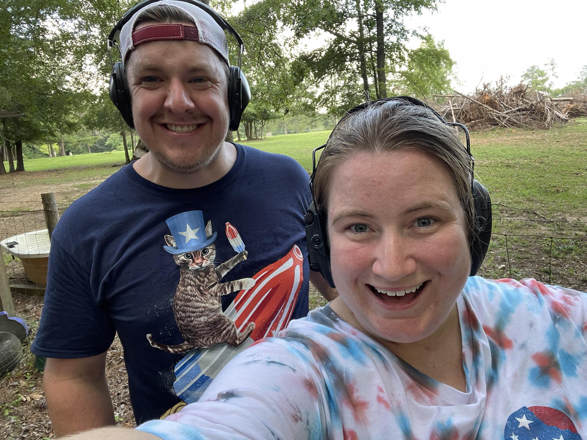 Celebrating our freedom together at the gun range!