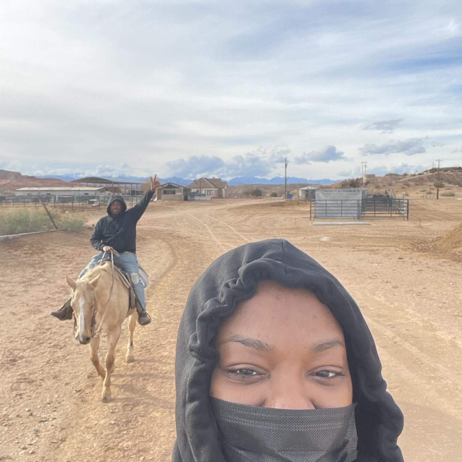 Las Vegas horseback riding!