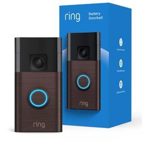 Ring Battery Doorbell (newest model), Home or business security with Head-to-Toe video, Live View with Two-Way Talk, and Motion Detection & Alerts, Venetian Bronze