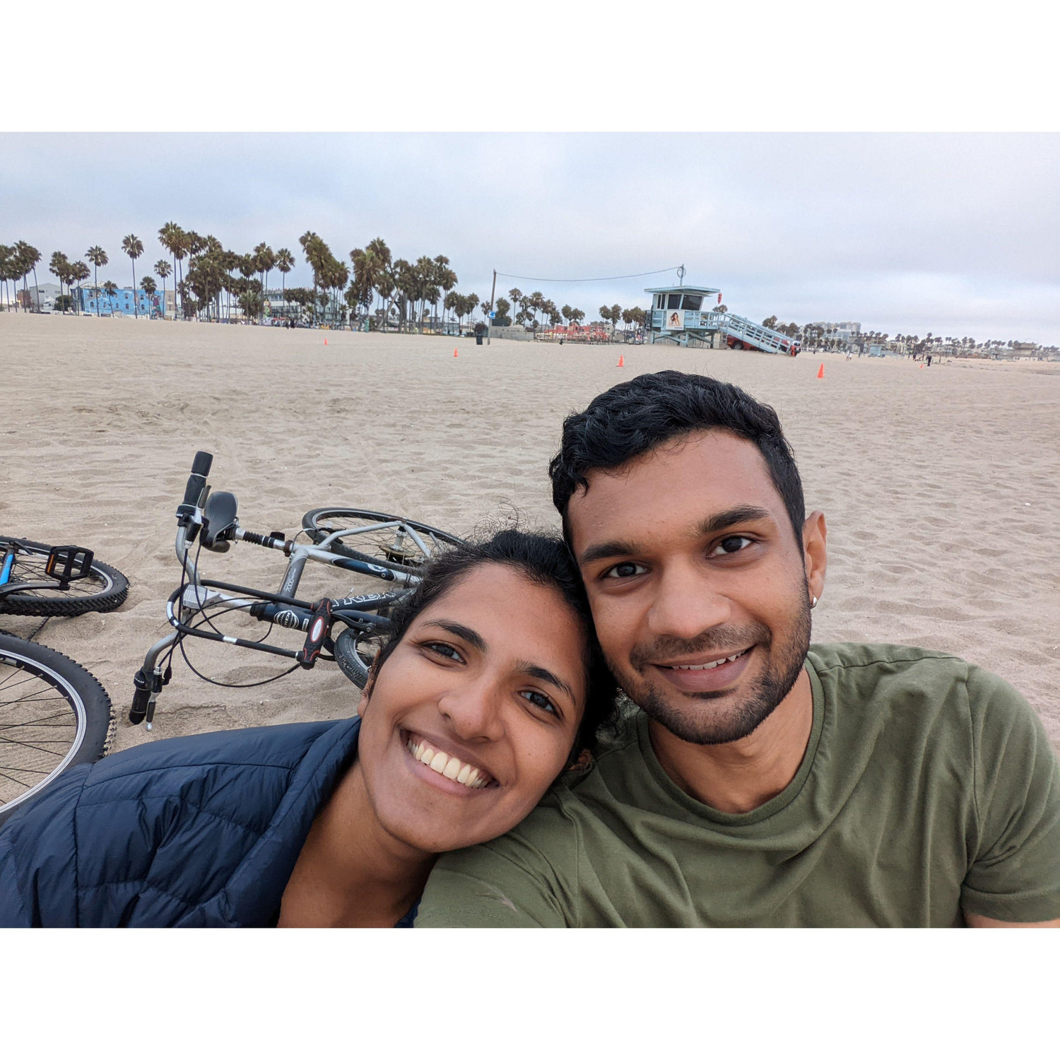 First bike ride by the beach