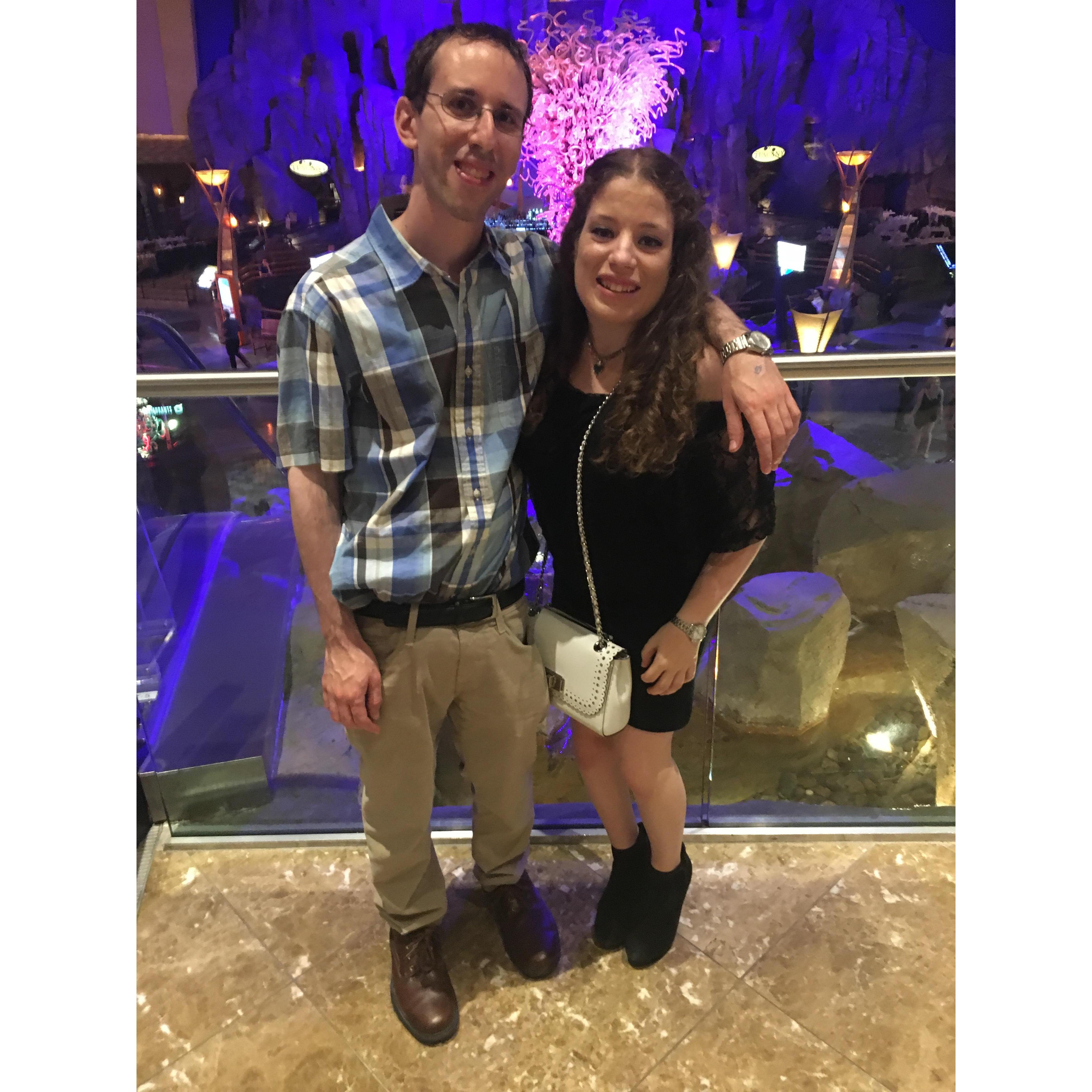 At Mohegan Sun celebrating our 2nd anniversary.
July 22, 2018
