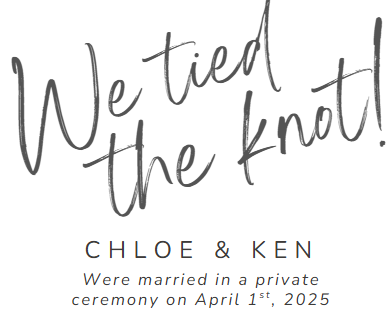 The Wedding Website of Chloe Howe and Ken Howe