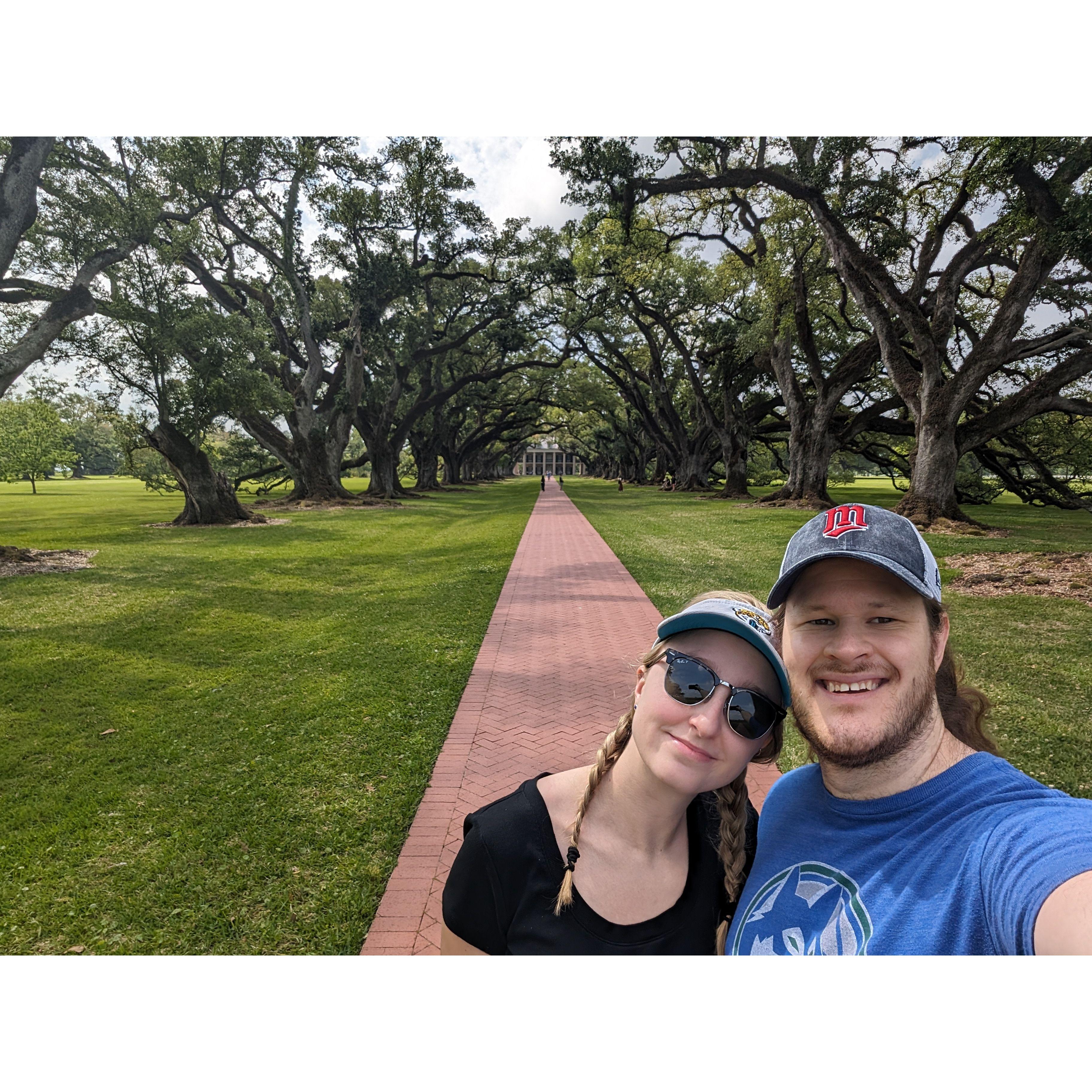 New Orleans Oak Alley visit. Pretty but visit Whitney Plantation instead for a more accurate history