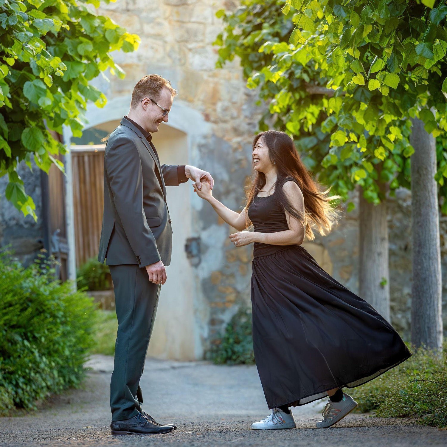 A photo of us shortly after becoming engaged :)