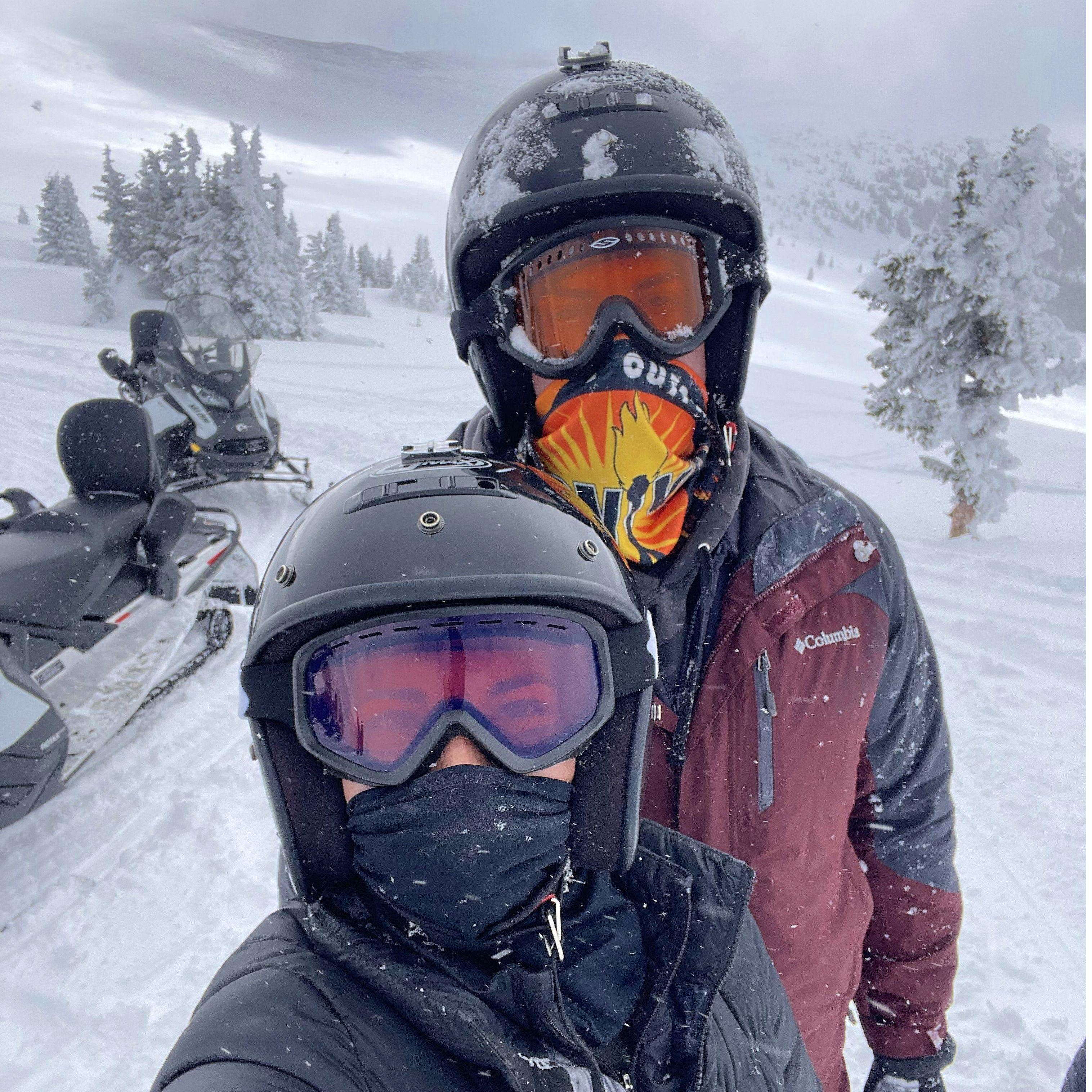 Snow mobiling in Colorado on the continental divide!
