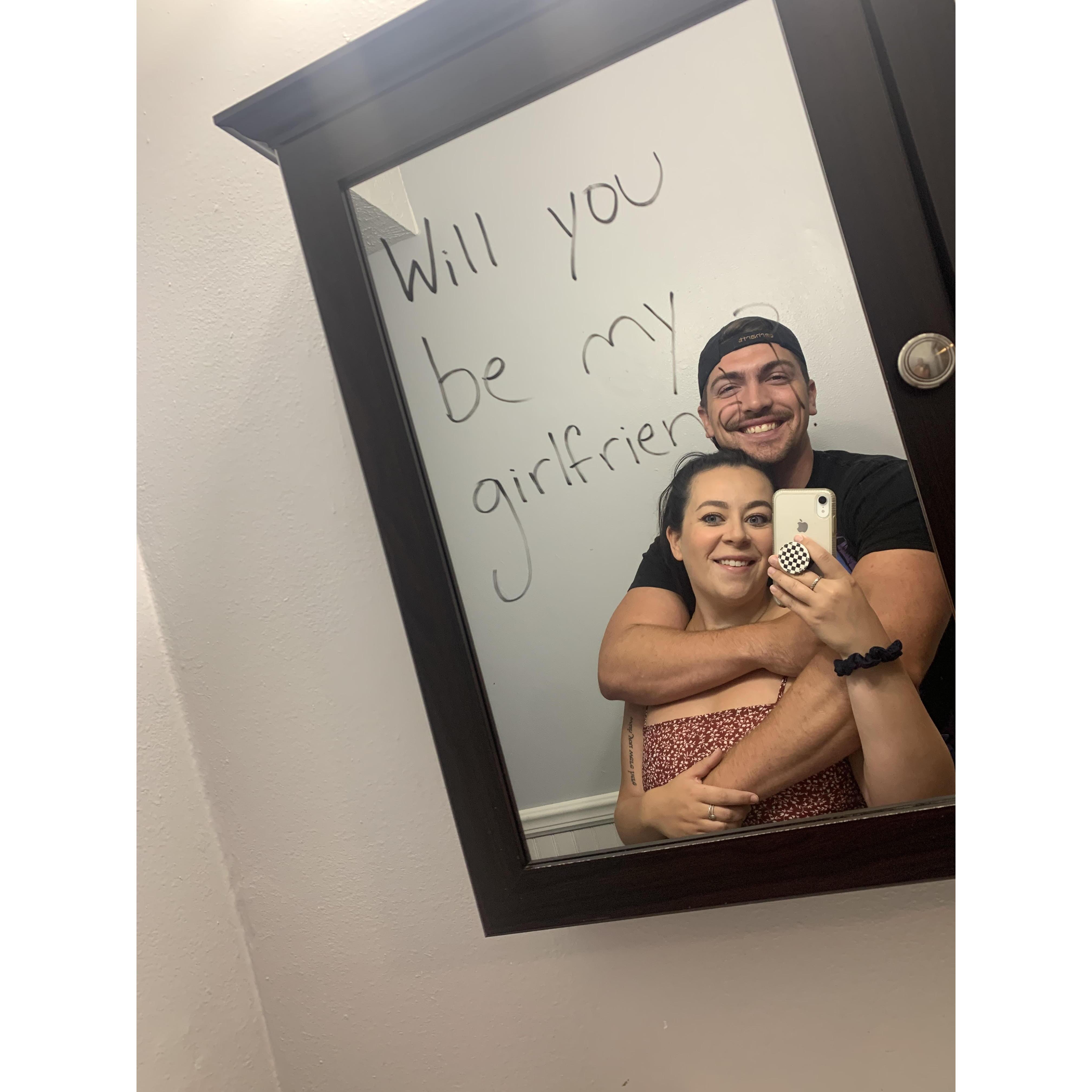 Its official! Matt asked Sam to be his girlfriend in July 2020