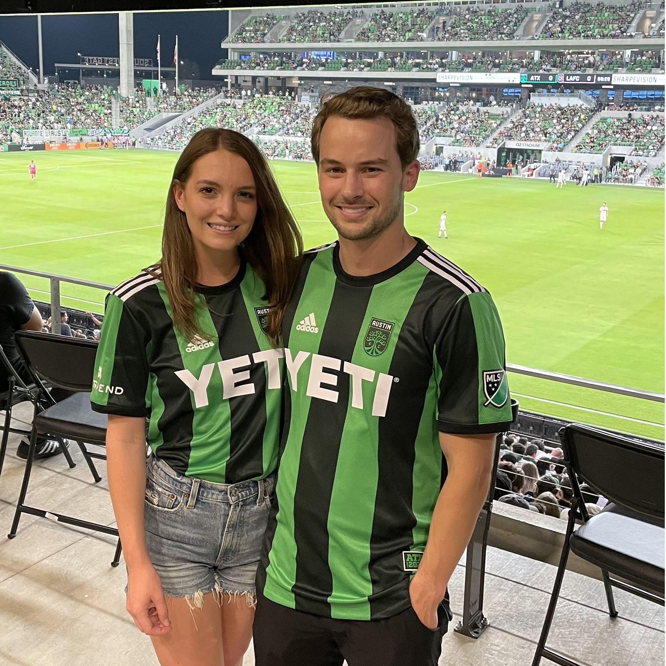 Cheering on Los Verdes! Austin's (TX) professional soccer team.