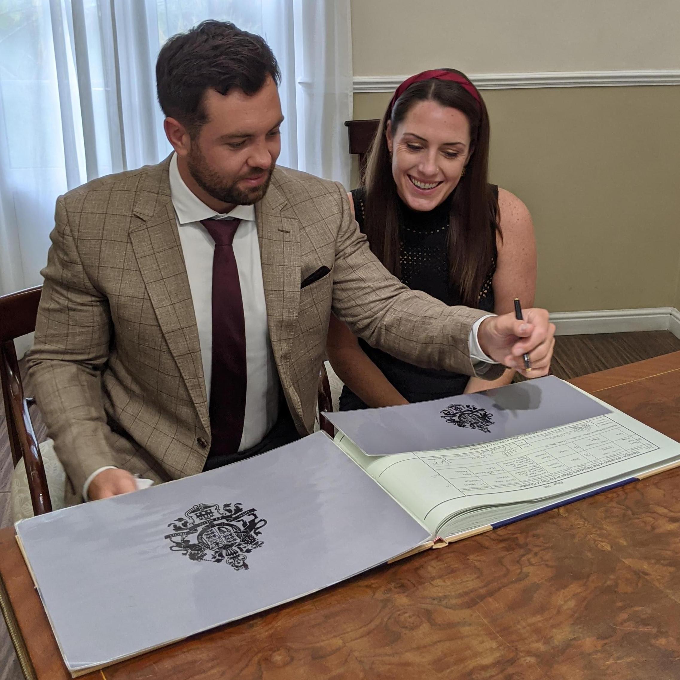 Making it official.
