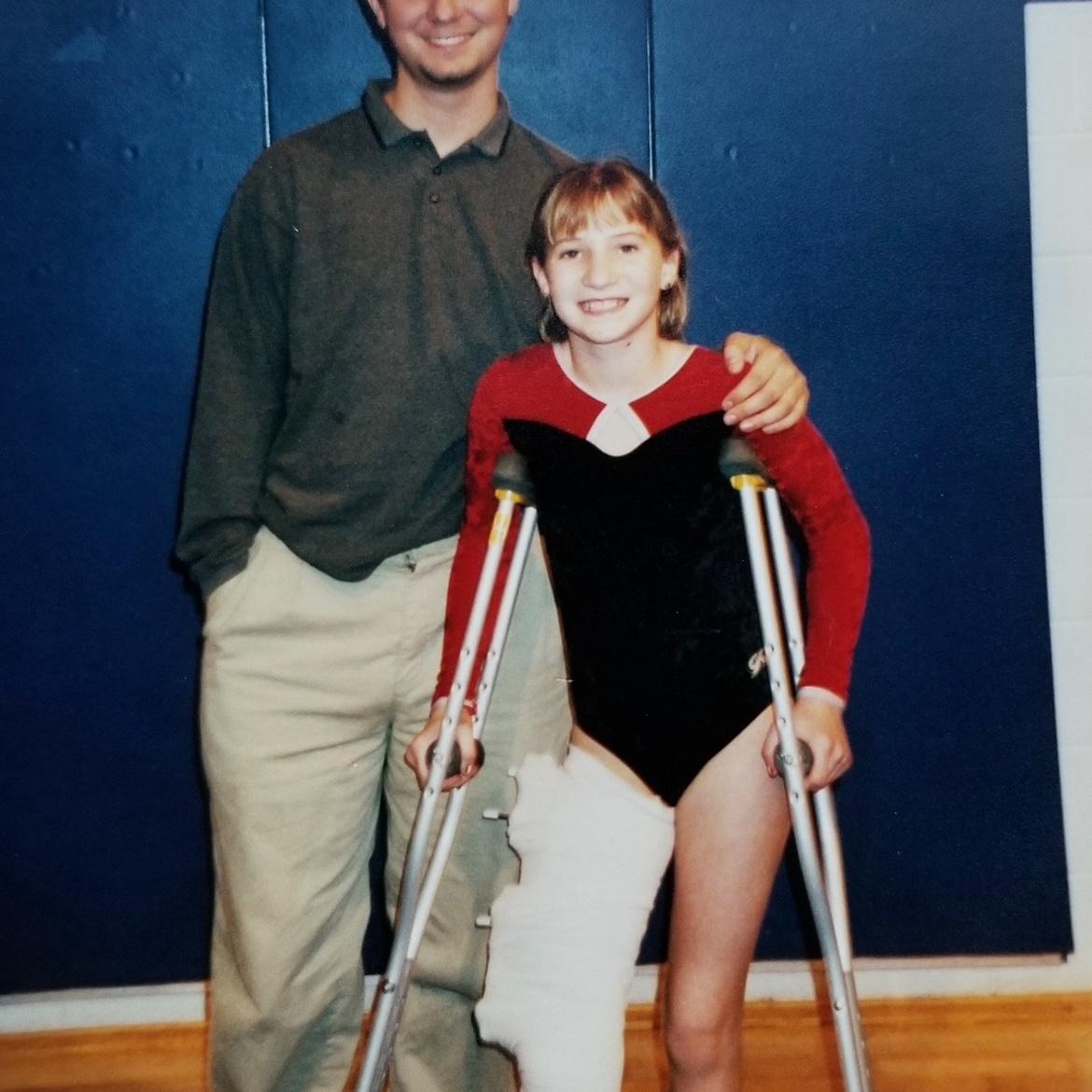 Ashley and her brother Matthew, Chippewa Falls, WI - Winter 2000
