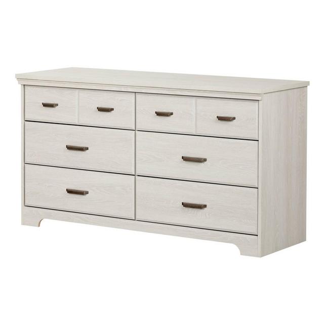 Versa 6 Drawer Double Dresser Winter Oak - South Shore