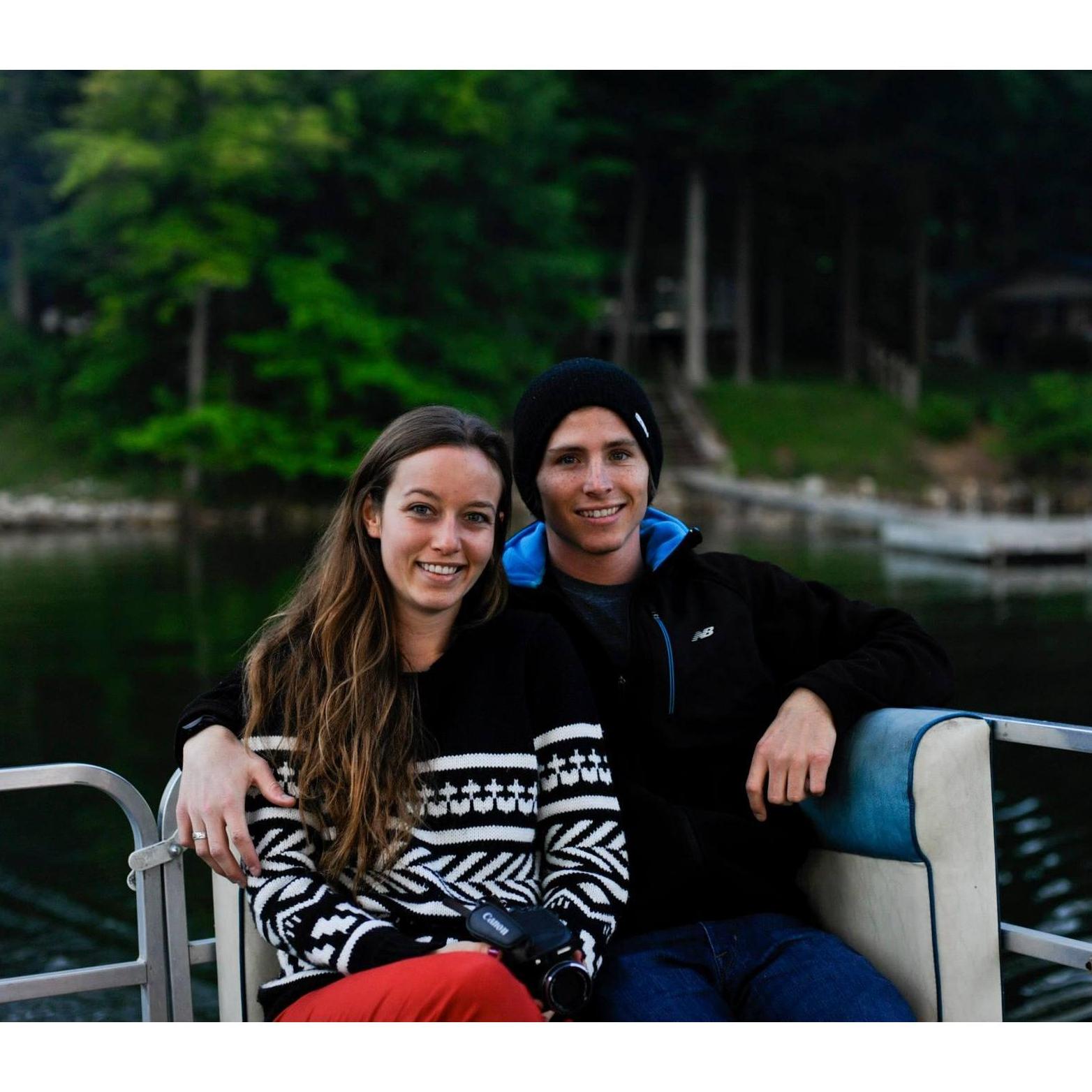 Kelly Lake, Wisconsin pontoon ride on "The Jackie" '2013