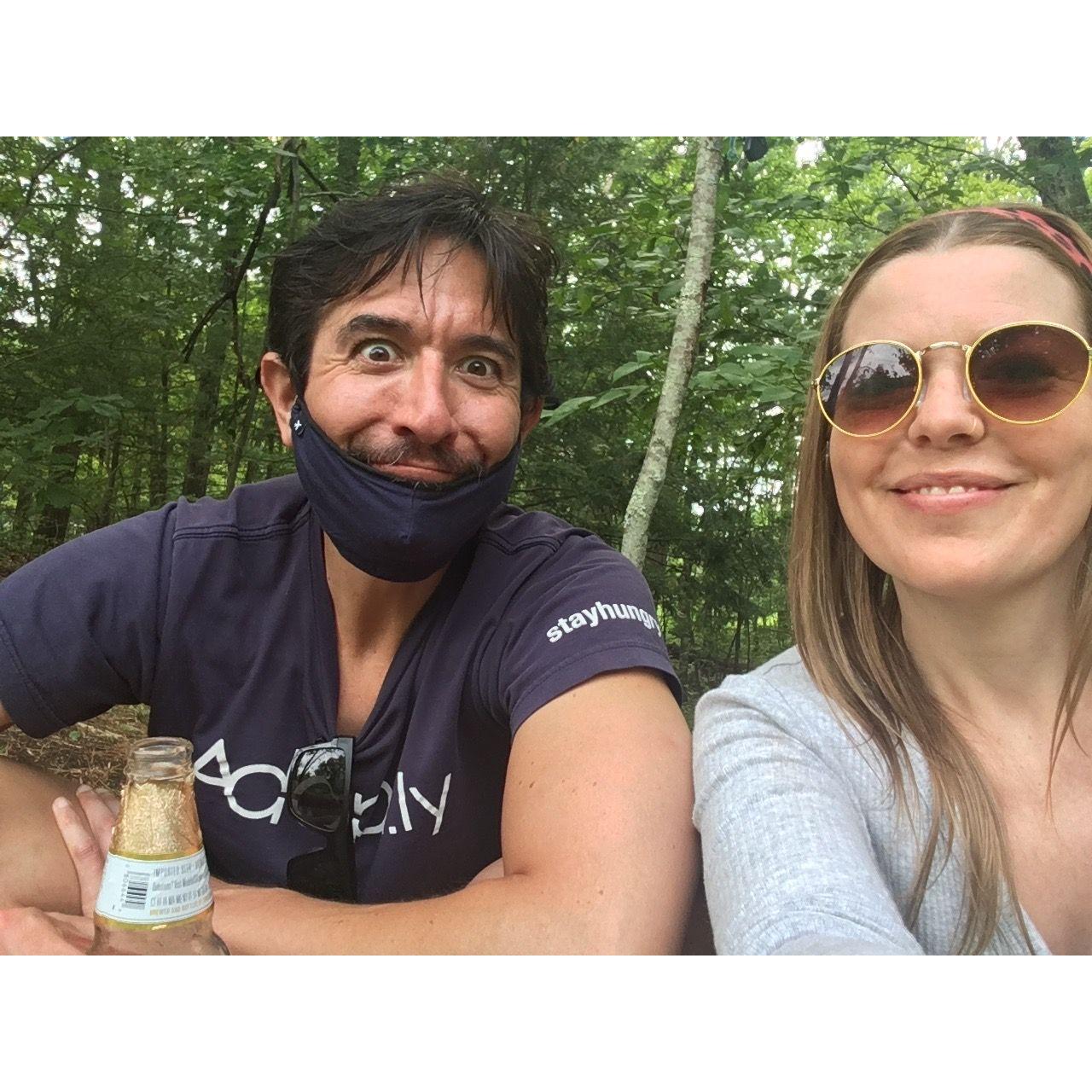 Pandemic hike in West Virginia!