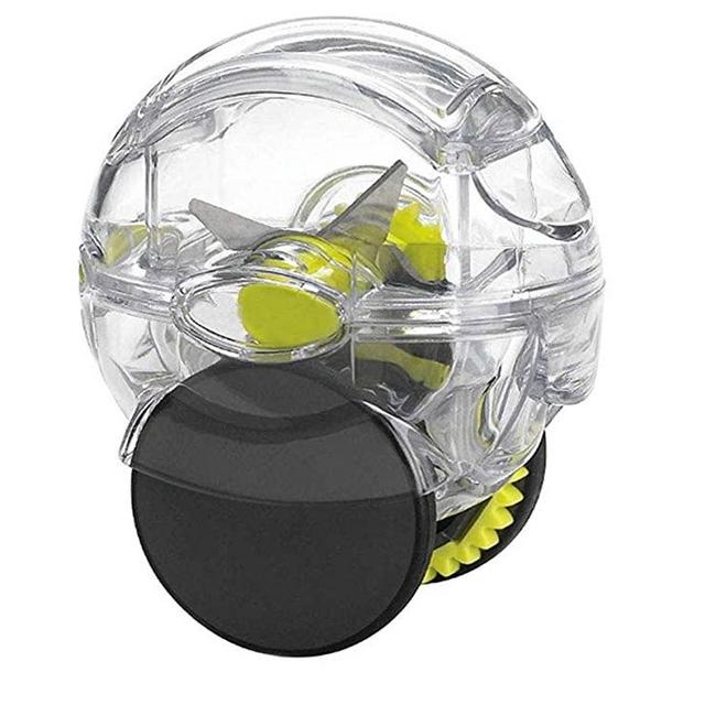 Kitchen Gadget Tool Garlic Mincer Garlic Chopper Rolling Twister Manual Garlic Crusher With Wheel Small Mini Size