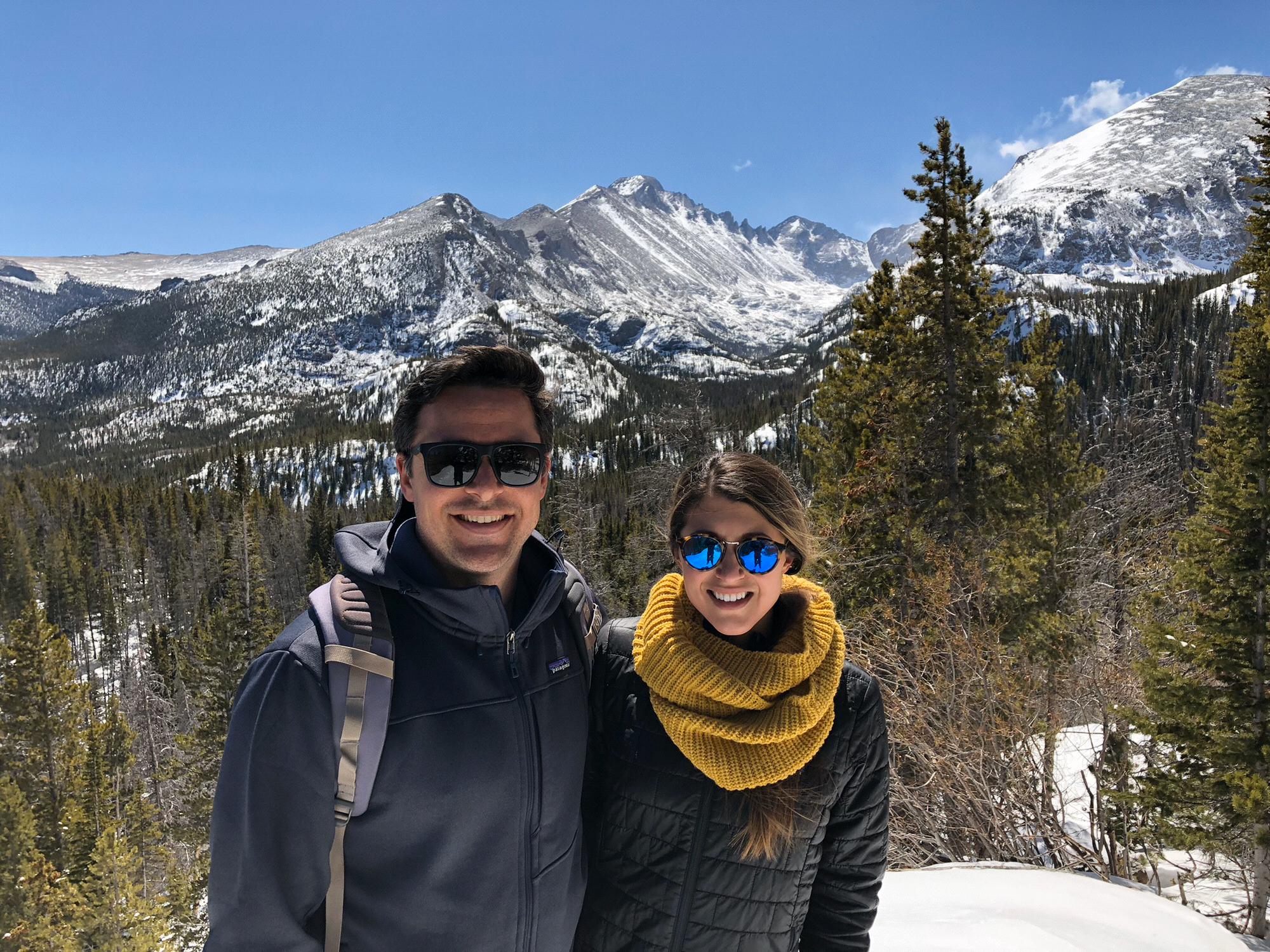 Hiking in Estes Park, Colorado April 2018